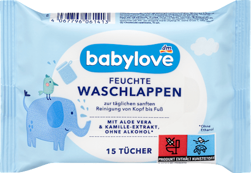 Feuchte Waschlappen, 15 St
