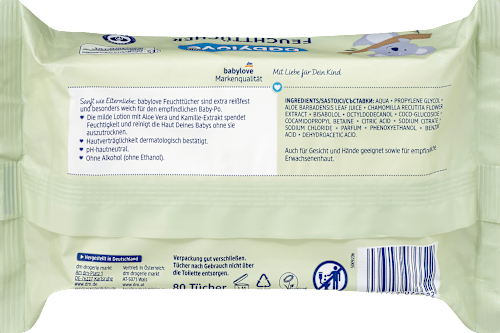 Vochtige doekjes (4x80 stuks), 320 stuks