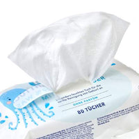 Vochtige doekjes met 99% water (4x80 stuks), 320 stuks