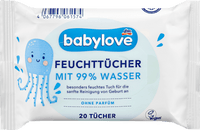 Feuchttücher mit 99 % Wasser, Reisegröße, 20 St