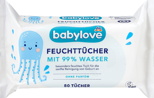 Vochtige doekjes met 99% water, 80 stuks