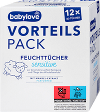 Vochtige doekjes gevoelig (12x80 stuks), 960 stuks