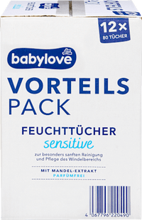 Vochtige doekjes gevoelig (12x80 stuks), 960 stuks