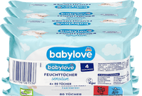 Vochtige doekjes gevoelig (4x80 stuks), 320 stuks
