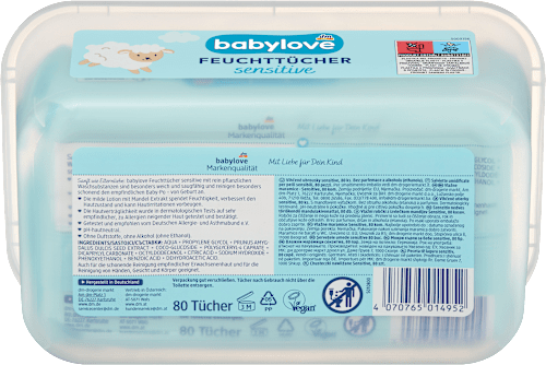 Feuchttücher sensitive Box, 80 St