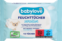 Feuchttücher sensitive, Reisegröße, 15 St