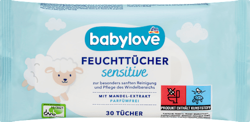 Gevoelige vochtige doekjes, 30 stuks