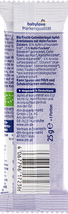 Frucht-Getreide-Riegel Apfel-Aroniabeere ab 1 Jahr, 25 g