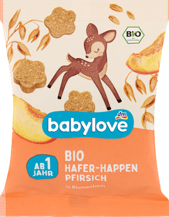 Frucht-Getreide-Riegel Happen Hafer & Pfirsich ab 1 Jahr, 40 g