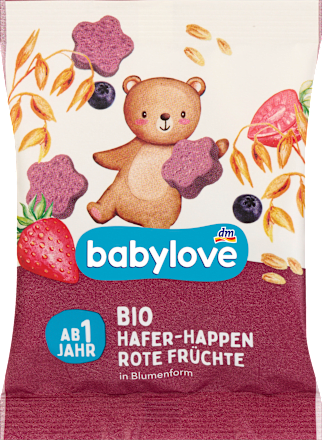 Frucht-Getreide-Riegel Happen Hafer & rote Früchte ab 1 Jahr, 40 g