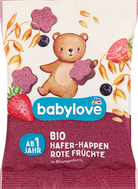 Frucht-Getreide-Riegel Happen Hafer & rote Früchte ab 1 Jahr, 40 g