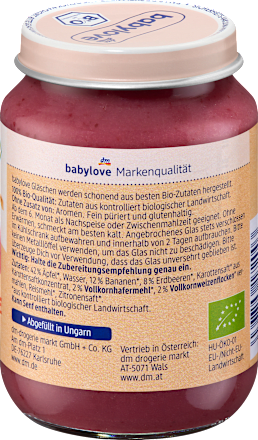 Frucht & Getreide Erdbeer-Bananen-Müsli in Apfel ab dem 6. Monat, 190 g
