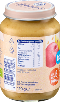 Frucht & Getreide Früchteallerelei mit Vollkorn ab dem 6. Monat, 190 g