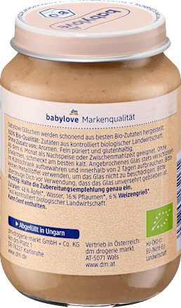 Frucht & Getreide Pflaume in Apfel mit Grieß ab dem 6.Monat, 190 g