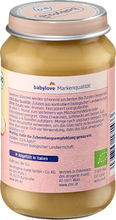 Früchte Apfel pur ab dem 5. Monat, 190 g