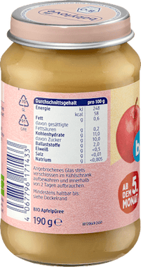 Früchte Apfel pur ab dem 5. Monat, 190 g