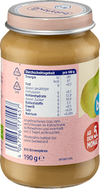 Früchte Birne pur ab dem 5. Monat, 190 g