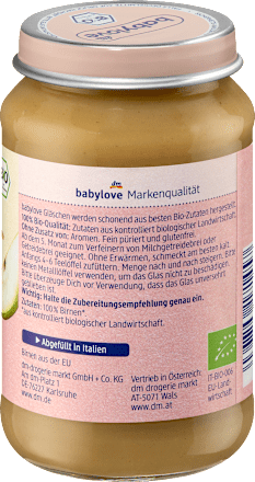 Früchte Birne pur ab dem 5. Monat, 190 g