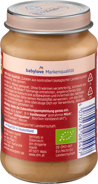 babylove Früchte Bratapfel Pflaumenpüree & Vanille-Soße ab dem 5. Monat, 190 g
