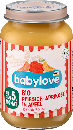 Früchte Pfirsich-Aprikose in Apfel ab dem 5. Monat, 190 g