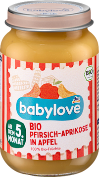 Früchte Pfirsich-Aprikose in Apfel ab dem 5. Monat, 190 g