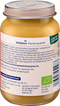 Früchte Pfirsich-Aprikose in Apfel ab dem 5. Monat, 190 g