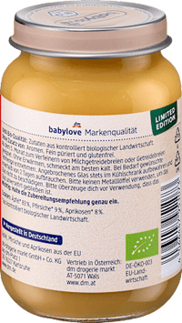 Früchte Pfirsich-Aprikose in Apfel ab dem 5. Monat, 190 g