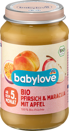 Früchte Pfirsich & Maracuja mit Apfel ab dem 5. Monat, 190 g