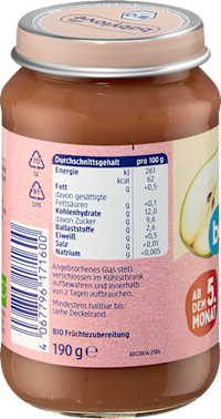 Früchte Pflaume in Birne ab dem 5. Monat, 190 g