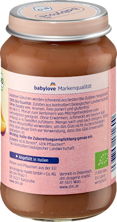 Früchte Pflaume in Birne ab dem 5. Monat, 190 g