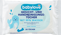 Gesicht- und Handreinigungstücher mit 99 % Wasser, Reisegröße, 20 St