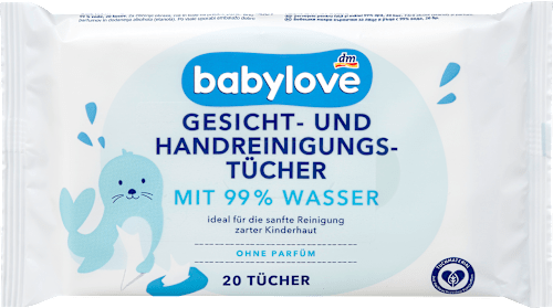 Gesicht- und Handreinigungstücher, 20 St