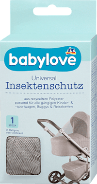 Insektenschutz-Netz für Kinderwagen Universal grau, 1 St