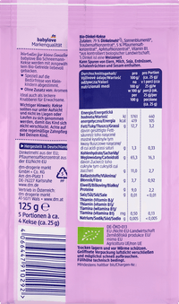 babylove Kinderkekse Schneemann Dinkel Pflaume ab 1 Jahr, 125 g