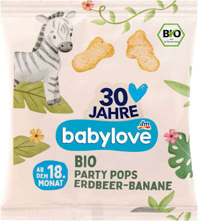Kindersnack Party Pops Erdbeer-Banane ab dem 18. Monat, 20 g