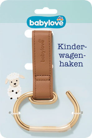 Kinderwagenhaken braun-gold, 1 St