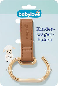 Kinderwagenhaken braun-gold, 1 St
