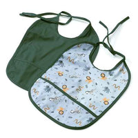 Lätzchen blau/grün, 2 St babylove