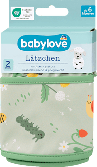 Lätzchen grün Garten, 2 St