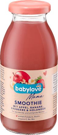 Smoothie Apfel, Banane, Erdbeere & Holunder, 250 ml
