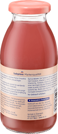 Smoothie Apfel, Banane, Erdbeere & Holunder, 250 ml