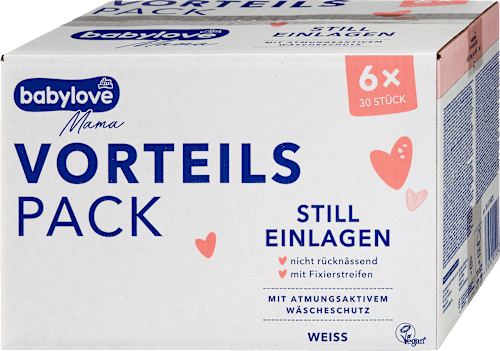 Stilleinlagen weiß (6x30 St), 180 St