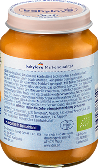 Menü Gartengemüse mit Reis & Huhn ab dem 5.Monat, 190 g