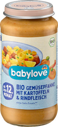 Menü Gemüsepfanne mit Kartoffeln und Rind, ab dem 12 Monat, 250 g