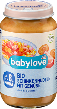 Menü Schinkennudeln mit Gemüse, ab dem 8. Monat, 220 g