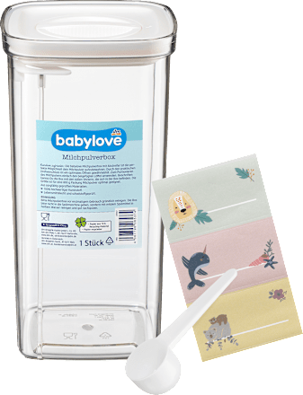 Melkpoederdoos inclusief schraper, 1 stuk