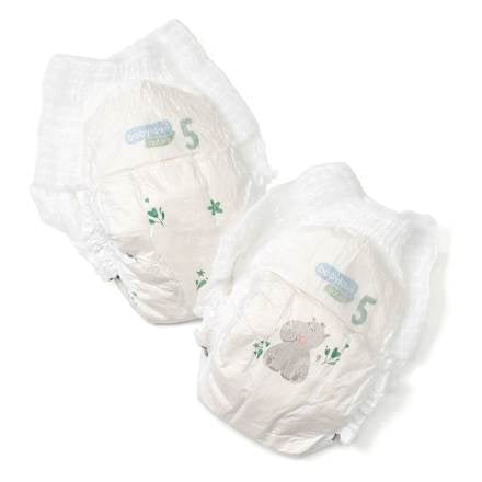 Babybroekje nature eco maat 5 Junior (12-17 kg), 18 stuks