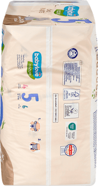 Babybroekje nature eco maat 5 Junior (12-17 kg), 18 stuks