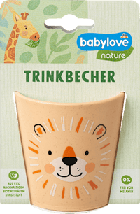 Becher orange, 1 St babylove nature