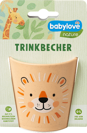 Becher orange, 1 St babylove nature